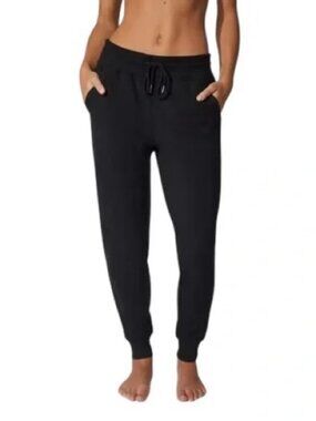 90 Degree By Reflex Soft Stretch Jogger Yoga Pants Drawstring Waist Black M NWT